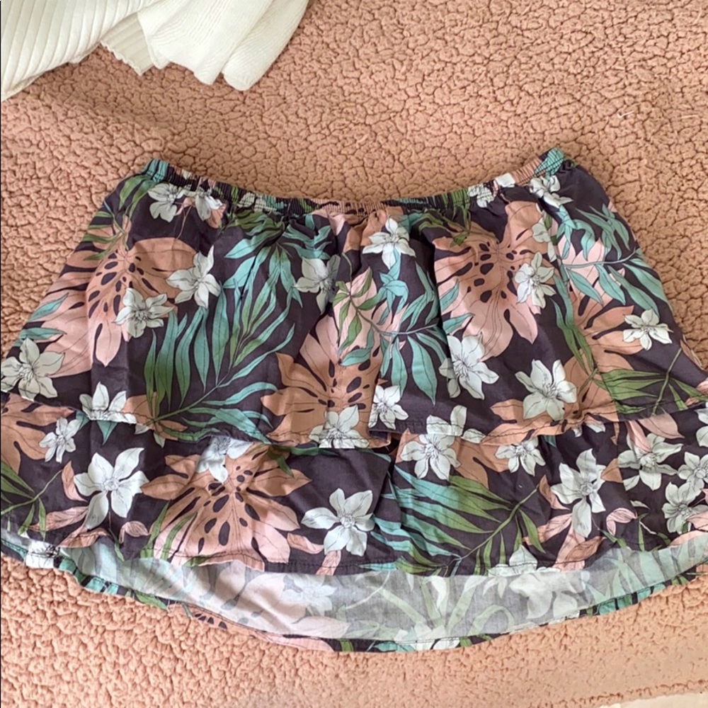 Floral Mini-skirt